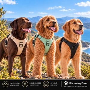 Roam With Me  - Dog Harness with Airtag Holder